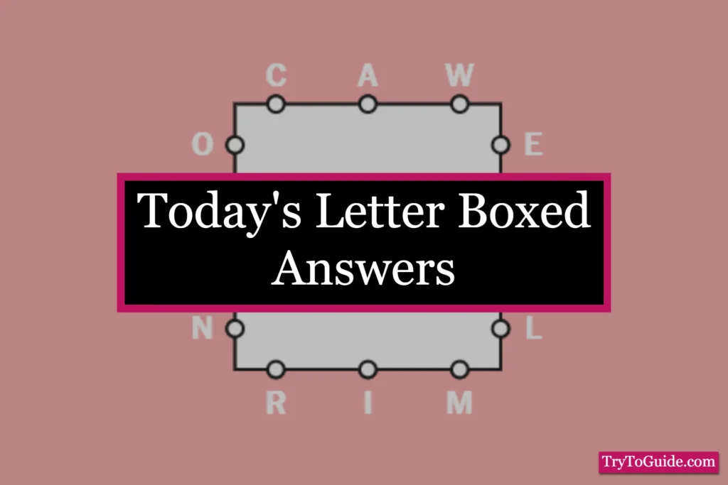 Letter Boxed Answer