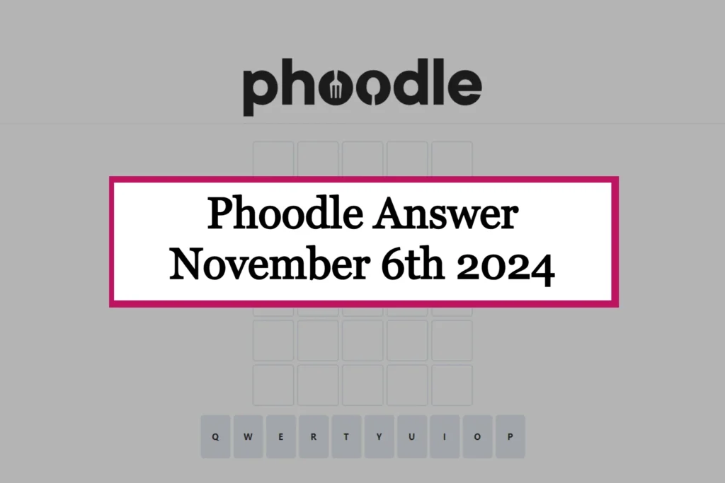 Phoodle Answer Today 'Wednesday' [November 6th, 2024]